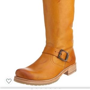 Frye Veronica slouch boots in Butter color
